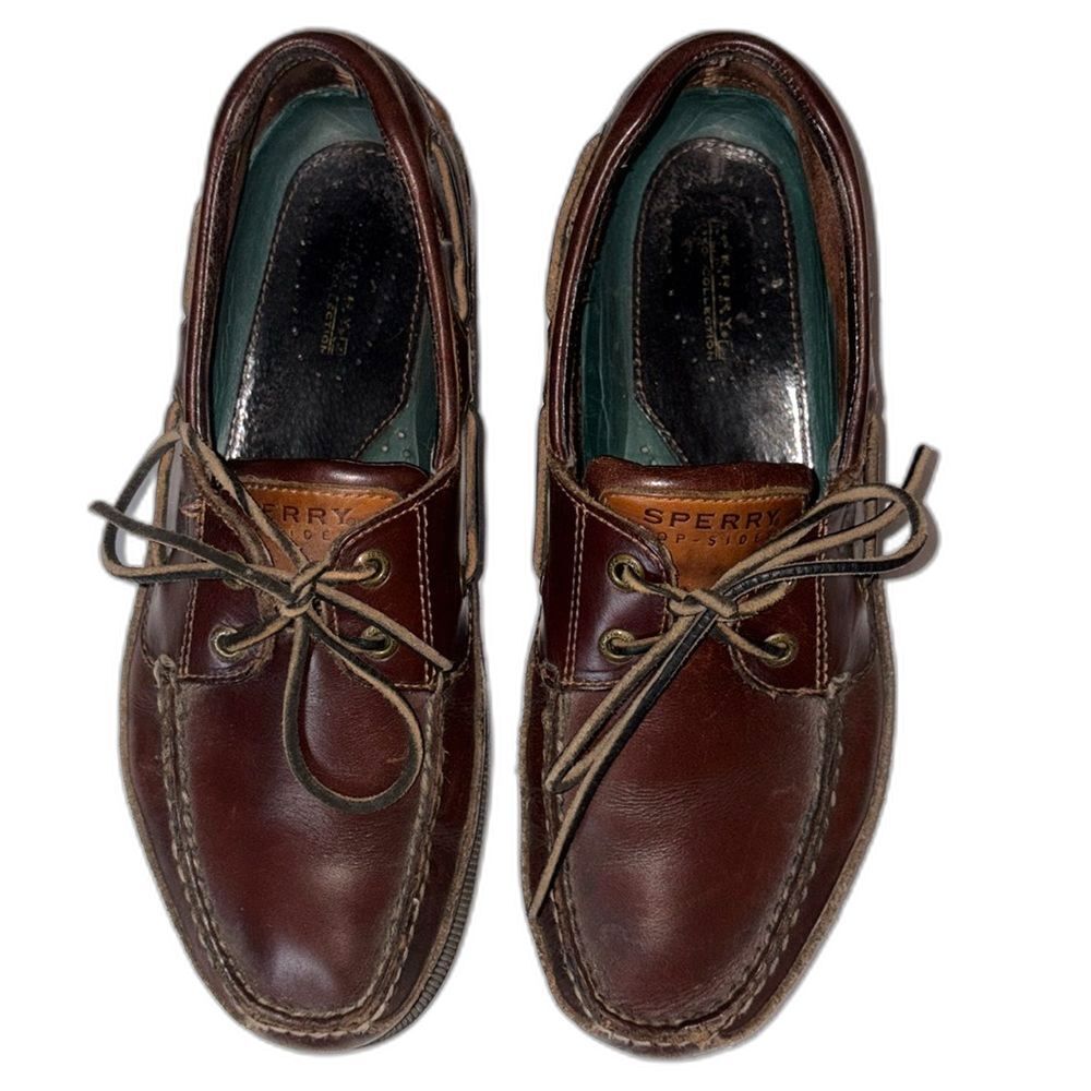 Sperry Topsider brown leather 9 wide